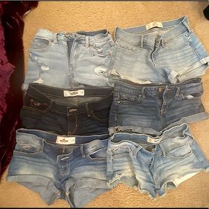 Bundle of denim shorts. (6 piece).